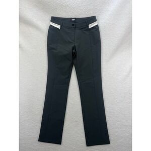 PGM Womens Golf Pants Size 29 Black White Trim Fleece‎ Lined Stretch
